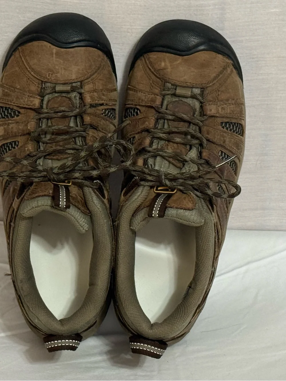 KEEN Voyageur Hiking Shoes Brown Leather Women’s Size 9 New Insoles